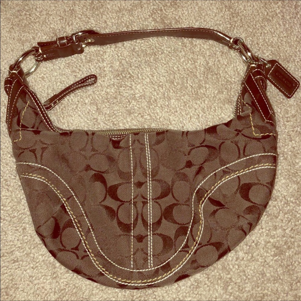 Authentic Coach Signature hobo purse